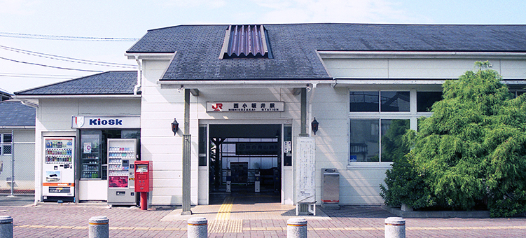 西小坂井 2014/5/1: 懐かしい駅の風景～線路配線図とともに