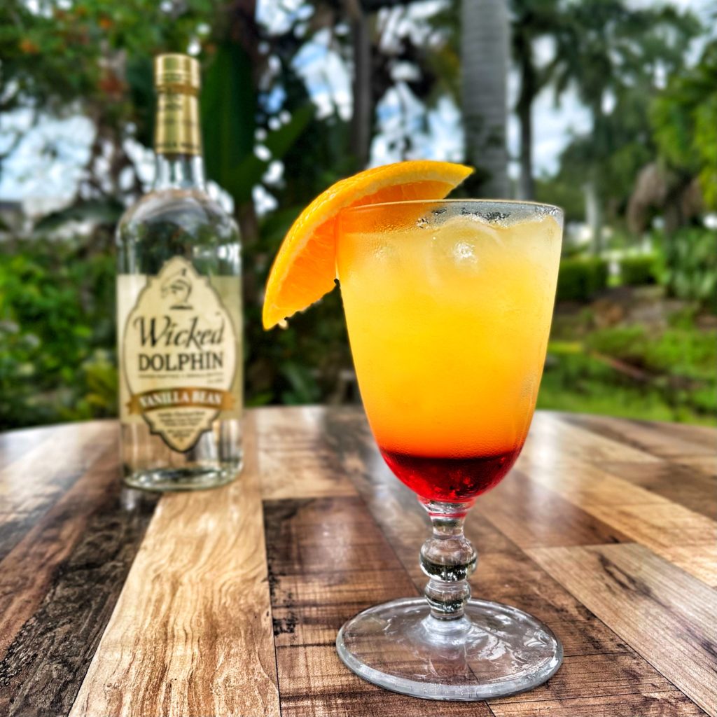 Sex on the beach cocktail