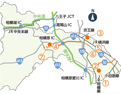 橋本駅ＪＲ相模線：路線図／ホームメイト