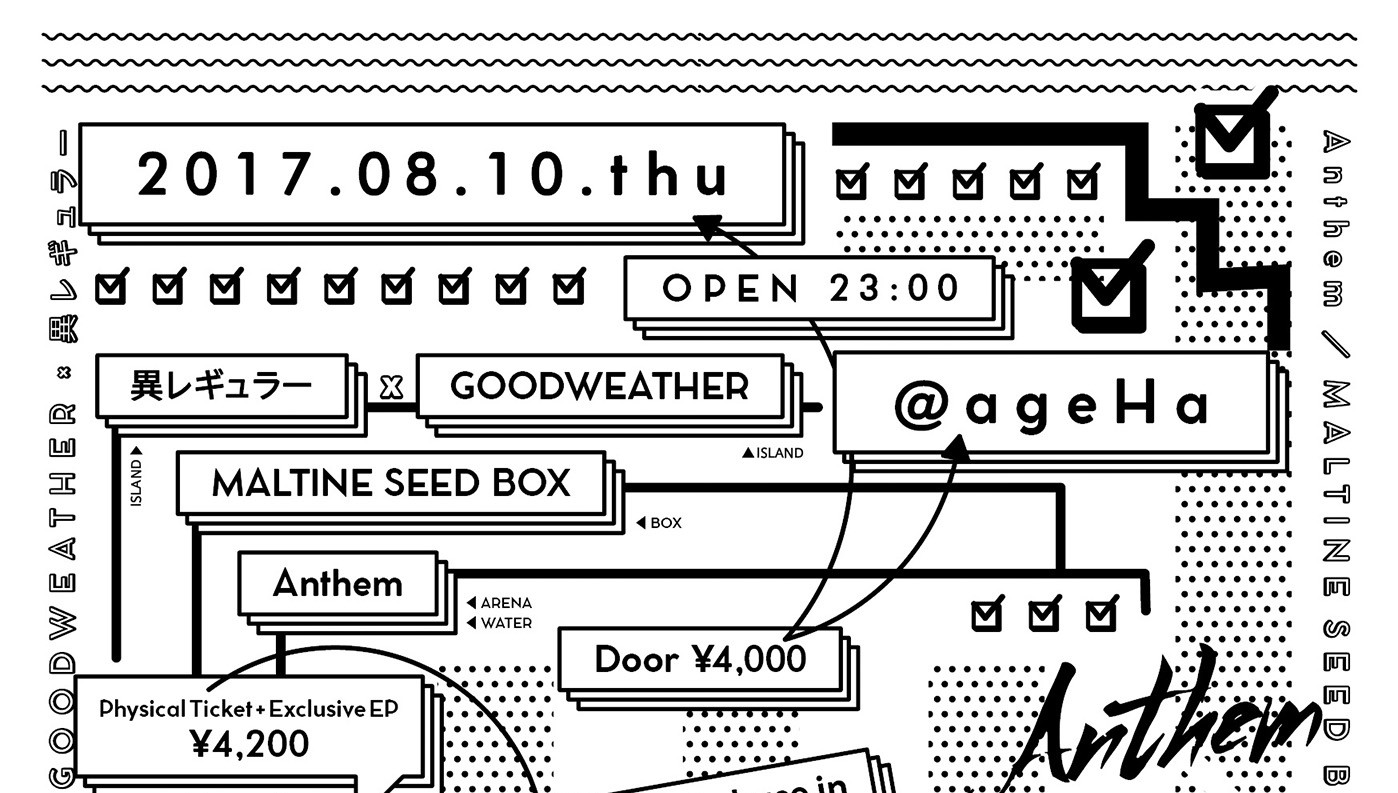 新木場ageHaで開催する『Anthem ・ MALTINE