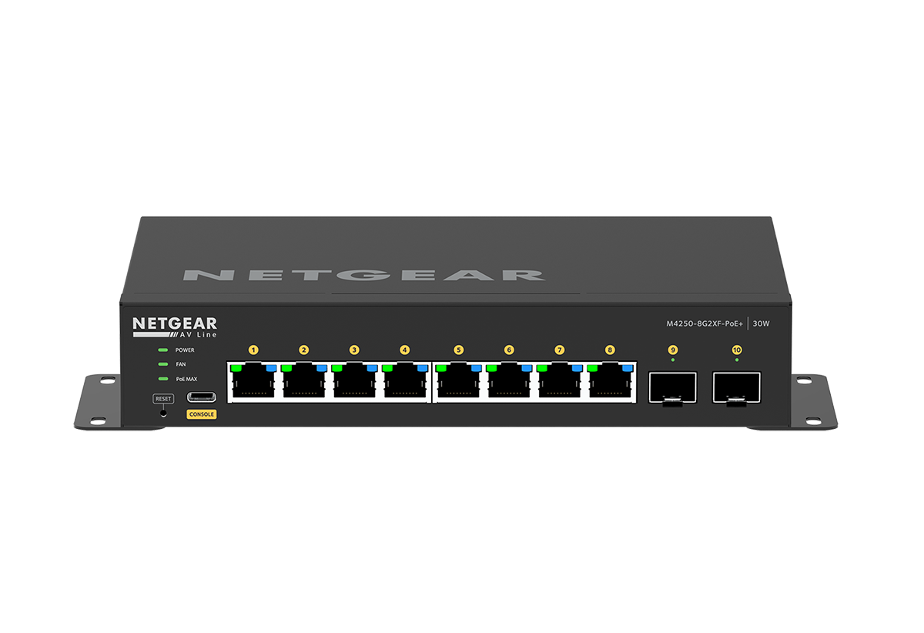 XSM4328CV 24ポートPoE++マルチギガ& SFP28スイッチ- NETGEAR