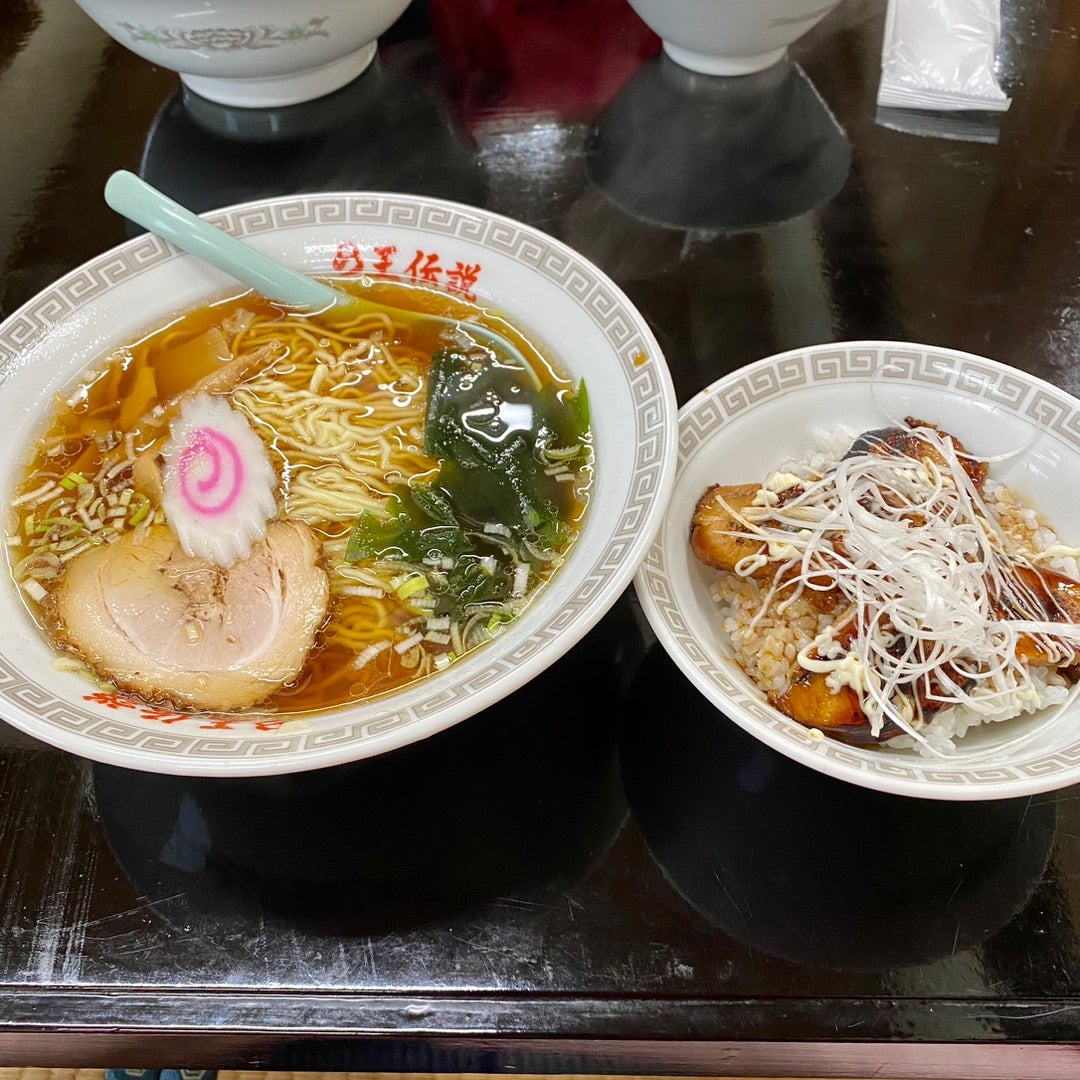 186。ら王伝説＠宮代町☆半炙りチャーシュー丼セット | アンモの食べ歩き日記(ほぼラーメン)