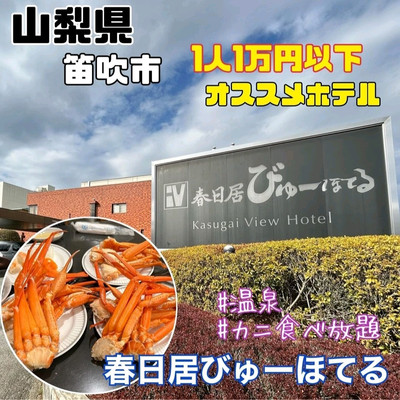 春日居びゅーほてる（笛吹市）：（最新料金：2025年）