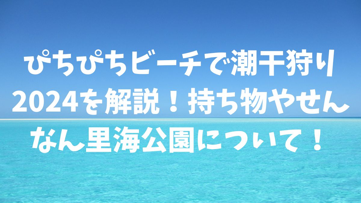 ぴちぴちビーチ潮干狩りバーベキューの持ち物と口コミ混雑は？ | あそぱ-AsoPa：エキスポシティUSJ遊び情報発信基地